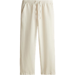 H&M Relaxed Fit Linen Trousers - Light Beige