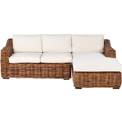 Beliani Briatico Rattan 3 Seater Outdoor Sofa