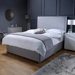 Savako Plush Divan Bed - Memory Foam Mattress & Headboard 120x190cm