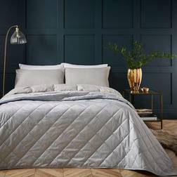 Dunelm Castleton Bedspread Grey (235x235cm)