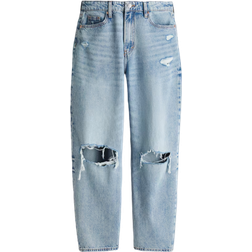 H&M Barrel High Jeans - Light Denim Blue