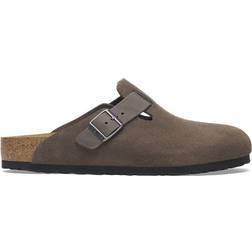 Birkenstock Boston Mixed Leather - Concrete Gray