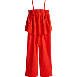 H&M 2-Piece Top And Trousers Set - Orange
