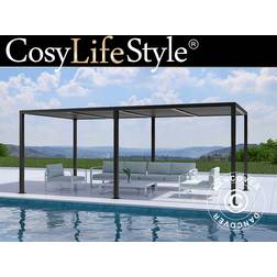 Dancover Bioclimatic Pergola Gazebo San Pablo Black 3x5.8m