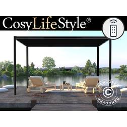 Dancover Pergola Pavillon San Fernando - Sort/Mørkegrå 3x3m