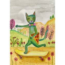 Pelcasa Pizza Cat Multicolour Poster 70x100cm