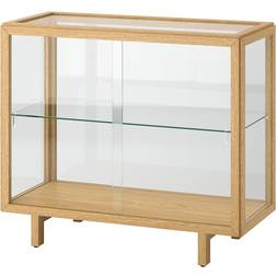 IKEA Stockholm Transparent/Natural Vitrinskåp 100x85.5cm