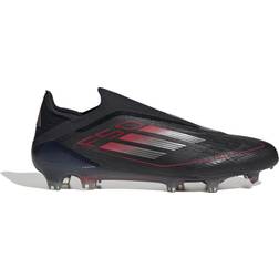 adidas F50 Elite Laceless FG - Core Black/Iron Metallic/Lucid Red