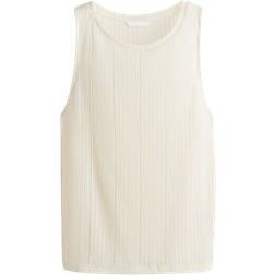 H&M Rib Knit Vest Top - Cream