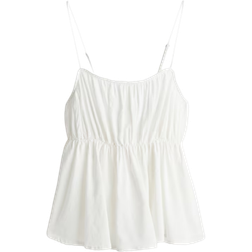 H&M Peplum Strappy Top - White