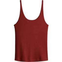 H&M Ribbed Vest Top - Rust Red