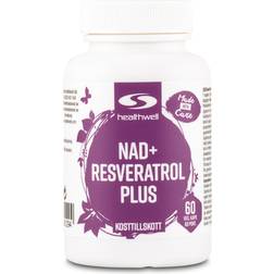 Healthwell NAD+ Resveratrol Plus Capsules 60 stk