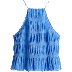 H&M Smocked Strappy Top - Blue