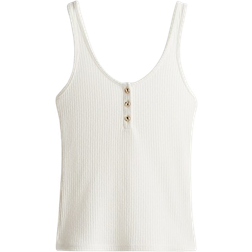H&M Rib Knit Vest Top - White