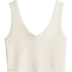 H&M Dense-Knit Vest Top - Cream