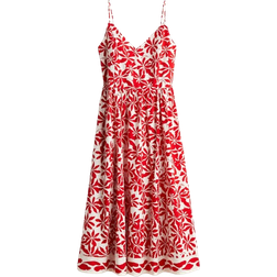 H&M Strappy Dress - White/Red Floral