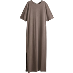 H&M Long T-shirt Dress - Dark Mole