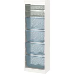 IKEA Trofast White Light Green Grey/Grey Blue Korg 46cm