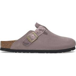 Birkenstock Boston Braided Suede Leather - Faded Purple