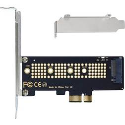 Tauoh 1 Piece NVMe PCIe M.2 NGFF SSD to X1 Adapter Card with Bracket