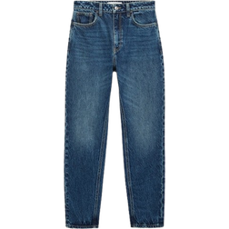 Mango Mom2000 High Rise Jeans - Dark Blue