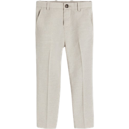 H&M Gutt Beige Slim Fit Dressbukse 128 7-8Y