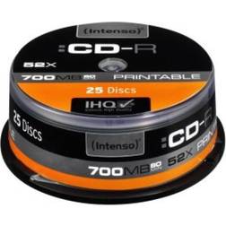 Intenso Printable CD-R 1801124 52 x 700 Mb 25 Stuks