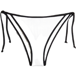 H&M Tie Tanga Bikini Bottoms - White/Black