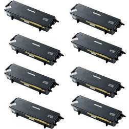 999inks Compatible Eight Pack Brother TN3060 Black High Capacity Laser Toner Cartridges
