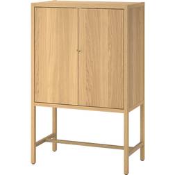 IKEA Skåp Med 2 Dörrar Ekfaner 80 x 40 x 126 cm Vitrinskåp 80x125.5cm