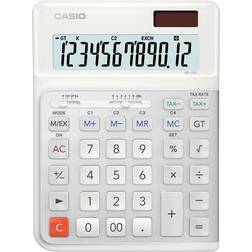 Casio bureaurekenmachine DE-12E-WE 12-cijferig display wit