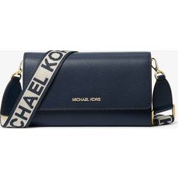 Michael Kors Umhängetasche Jet Set Large Aus Leder - Blau