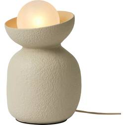 Made Vera Small Textured Ceramic Cream Table Lamp