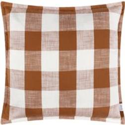Yard Chesil Check 100% Cotton Outdoor - Scatter Cushion Brown