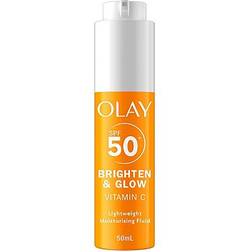 Olay Vitamin C Brighten Glow 3in1 Moisturiser Face Fluid SPF50+ Hydrating Primer 50ml