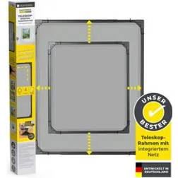 EASYmaxx Insect Protect Teleskop-Insektenschutzgitter mit Netz - anthrazit