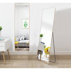 Fairmont Park Rectangular Gold 147 cm H x 37 cm W Floor Mirror