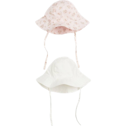 H&M Baby Rosa 2-pack solhatt bomull 50/56 0-2M