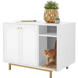 tectake Katzenmöbel Kratzmatte 80 cm Weiß