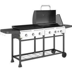 OutSunny Deluxe Duo BBQ