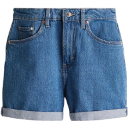 H&M Mom Ultra High Denim Shorts - Denim Blue