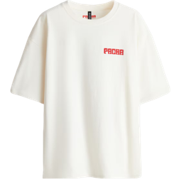 H&M Oversized Printed T-shirt - White/Pacha