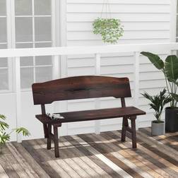 Union Rustic Wooden 78cm H x 120cm W x 51cm D Garden Bench