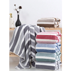 Shein 70 x 140 cm Rectangular Fiber Guest Towel Multicolour (75x34cm)