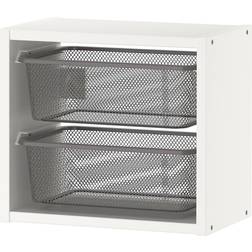 IKEA TROFAST Vit/Mörkgrå Vägghylla 34cm
