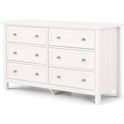 Julian Bowen Maine Surf White Chest of Drawer 130x74cm