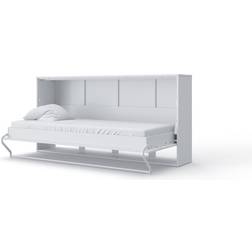 Ebern Designs Bathford Murphy White Gloss Single Frame Bed