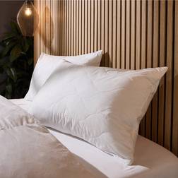 Snuggledown Luxury Cotton Quilted 2 Pack - White Fiber Pillow