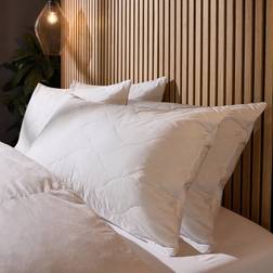 Snuggledown Luxury Cotton Quilted 4 Pack - White Fiber Pillow