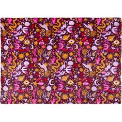 Furn Enchanted Printed Fleece Throw 130cm W x 180cm L Blankets Pink